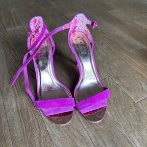 Ted Baker London Fuchsia Suede Heels